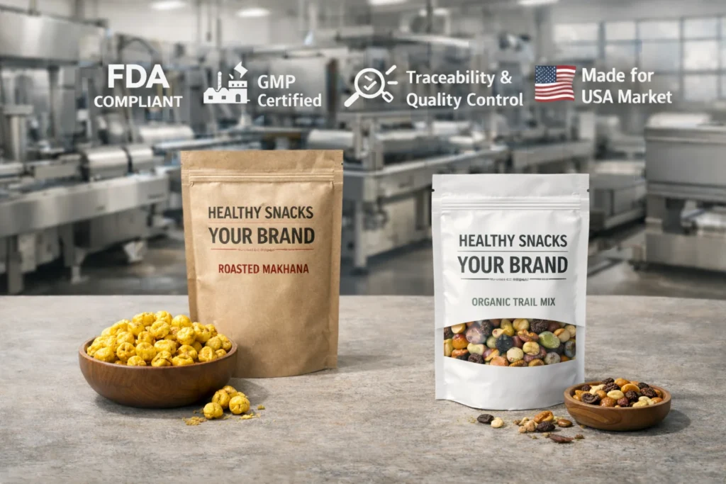 healthy snacks private label